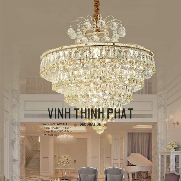 Đèn chùm PL-28 - vinhthinhphatdecor.com