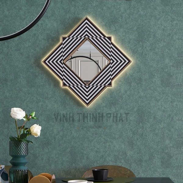 Gương trang trí nội thất hình vuông - vinhthinhphatdecor.com