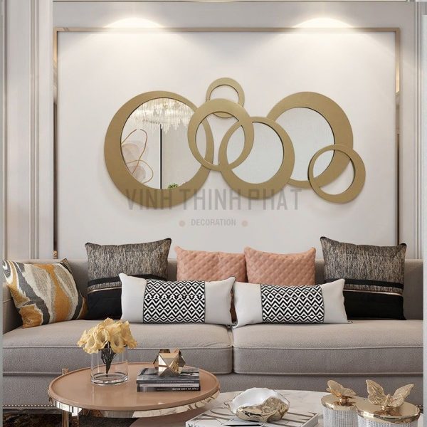 Phù điêu gương treo tường phong cách Bắc Âu - vinhthinhphatdecor.com
