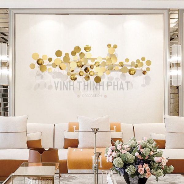 Phù điêu treo tường chùm bóng kim loại - vinhthinhphatdecor.com