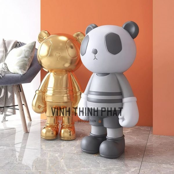 Tượng gấu Panda xinh xắn bày tủ - vinhthinhphatdecor.com