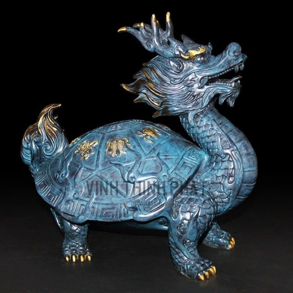 Tượng Long Quy mình rùa đầu rồng phong thủy - vinhthinhphatdecor.com